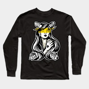 Yellow Horn Girl Long Sleeve T-Shirt